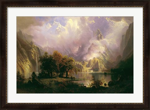 Framed Rocky Mountain Landscape Print