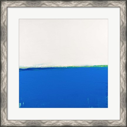 Framed Open Blue Print