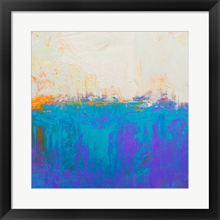 Framed Orange Spark Print