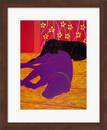 Framed Let Sleeping Dogs Lie Print