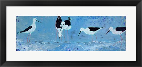 Framed Long Legged Waders Print