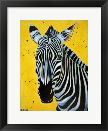 Framed Zebra Print