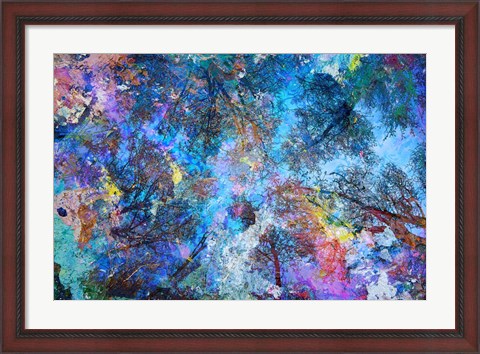 Framed Dreaming up to the Trees Print