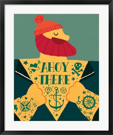 Framed Ahoy There Print