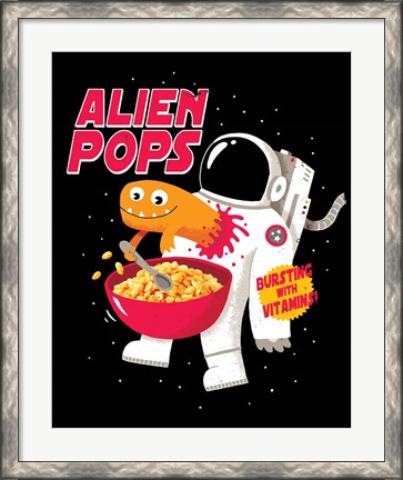Framed Alien Pops Print