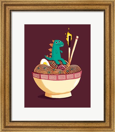 Framed Guardian of the Noodles Print