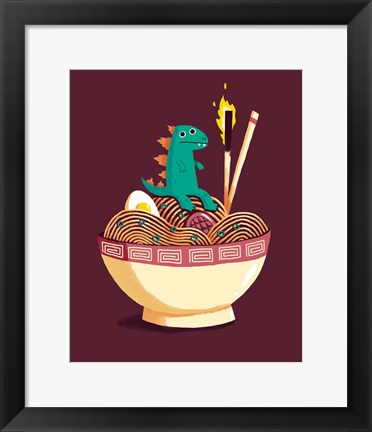 Framed Guardian of the Noodles Print