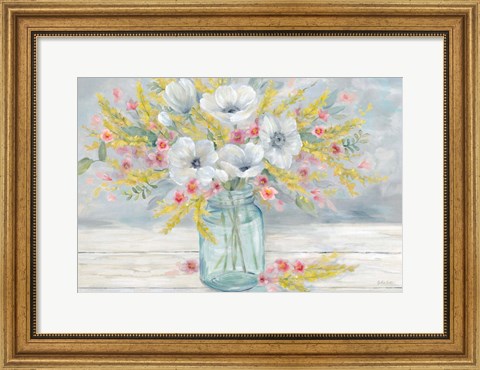 Framed Farmhouse Bouquet Print