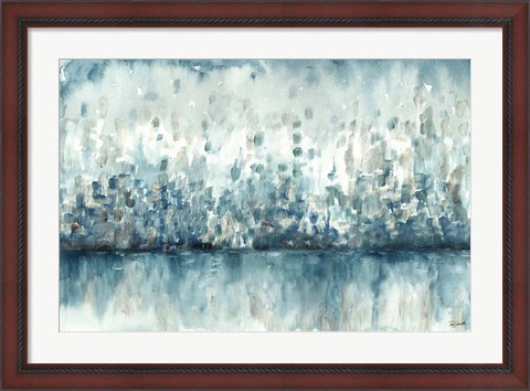 Framed Lakeside Abstract Print