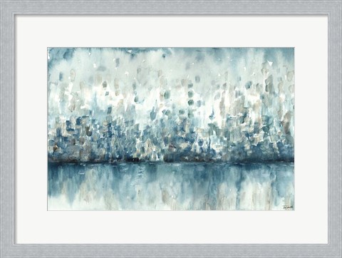 Framed Lakeside Abstract Print