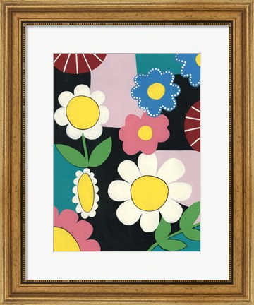 Framed Vivid Blossoms I Print