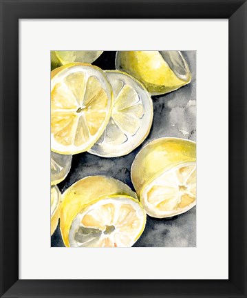 Framed Lemon Slices II Print