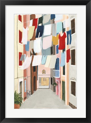 Framed Laundry Day II Print