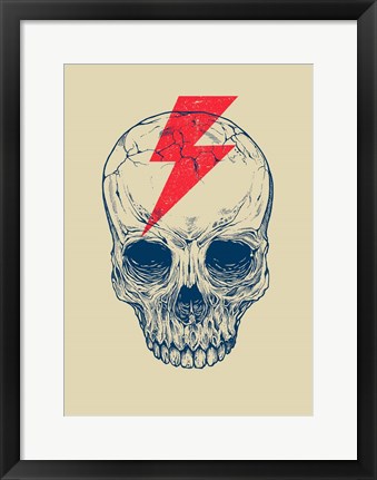 Framed Skull Bolt Print