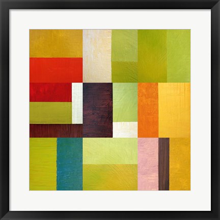 Framed Color Study Abstract 2 Print