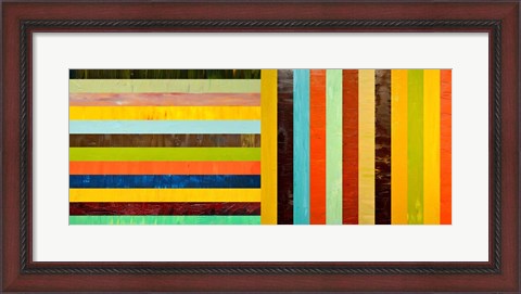 Framed Panel Abstract – Digital Compilation Print