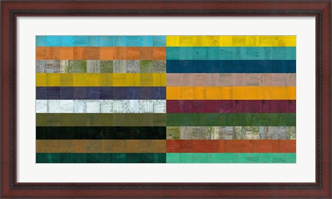 Framed Wooden Abstract VIII Print
