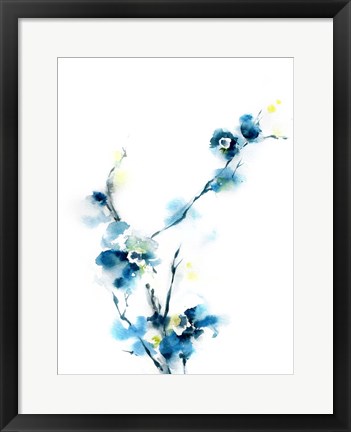 Framed Blue Blossoms Print