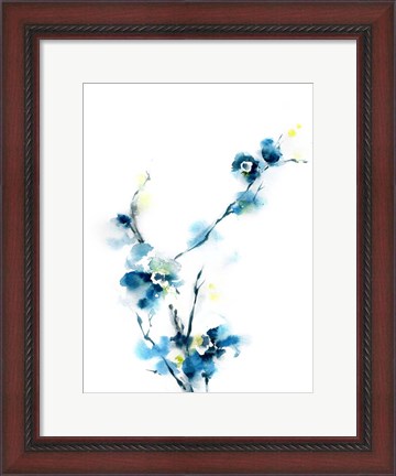 Framed Blue Blossoms Print