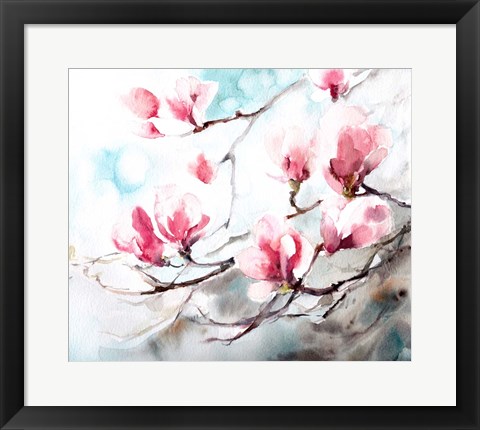 Framed Magnolia, Spring Print