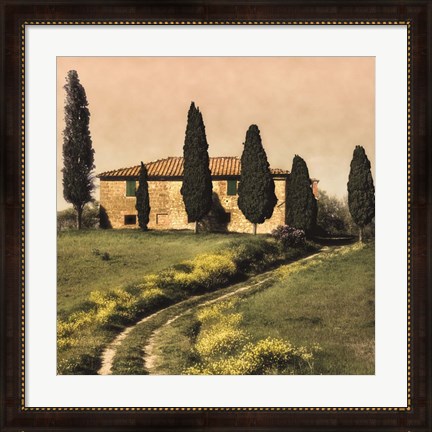 Framed Tuscan Farmhouse Print