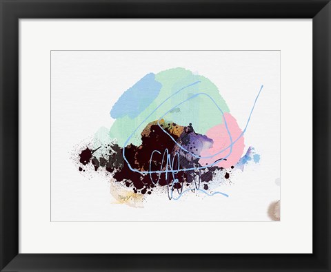 Framed Eggplant Abstract Print