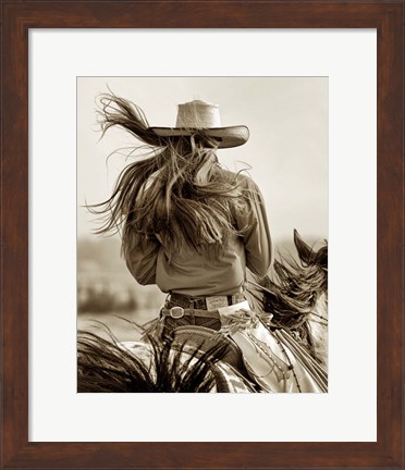 Framed Cowgirl Print