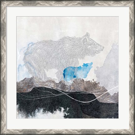 Framed Bear 1 Print