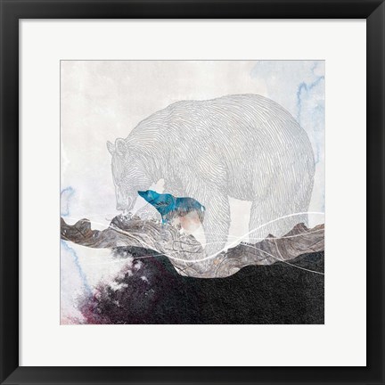Framed Bear 2 Print