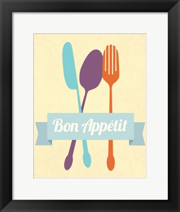 Framed Bon Appetit Print