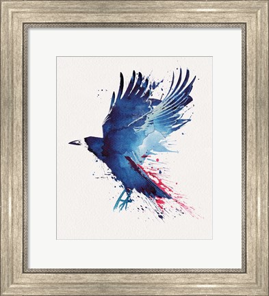 Framed Bloody Crow Print
