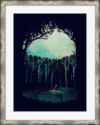 Framed Deep In The Forest Print
