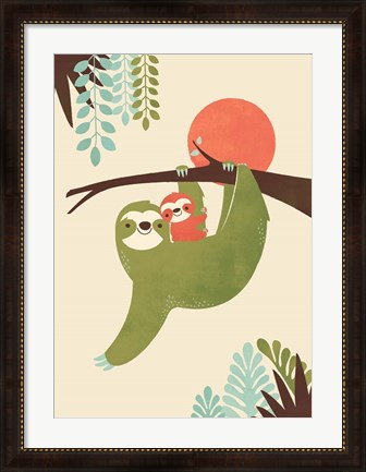 Framed Mama Sloth Print