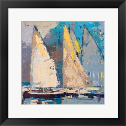 Framed Breeze, Sail and Sky Print