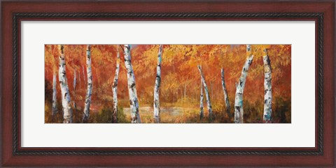 Framed Autumn Birch I Print