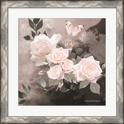 Framed Noir Roses I Print