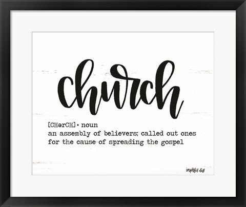 Framed Church Print