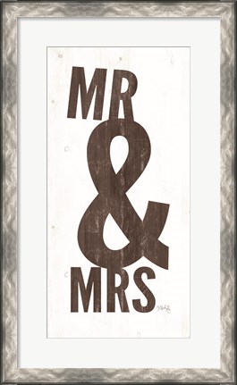 Framed Mr &amp; Mrs I Print