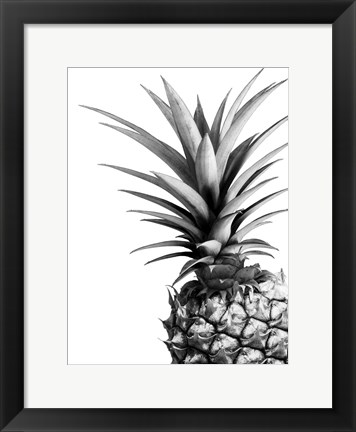 Framed Pineapple (BW) Print