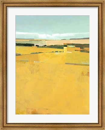 Framed Fence Lines and Fields Print