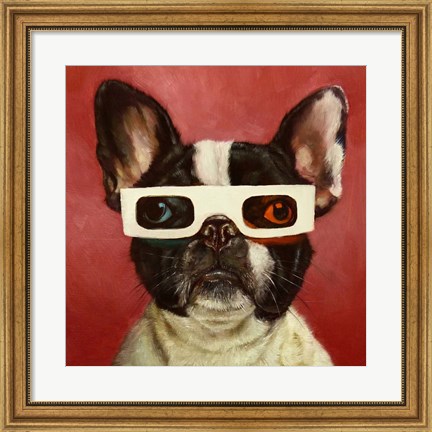 Framed 3D Dog Print