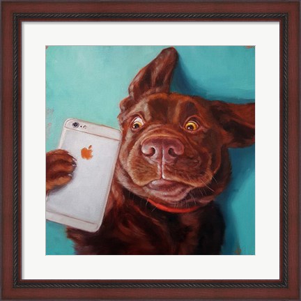 Framed Dog Selfie Print