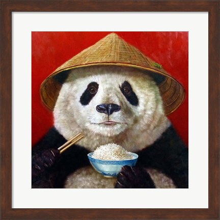 Framed Panda Print