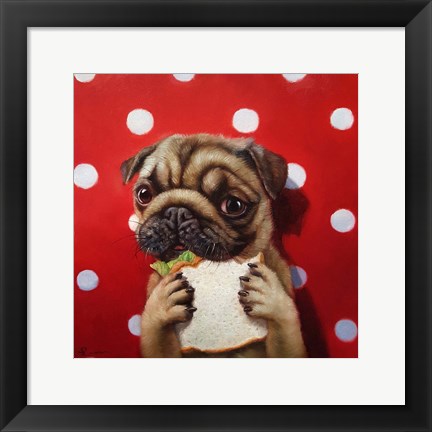 Framed Pugalicious Print