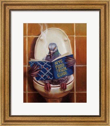 Framed Stool Pigeon Print