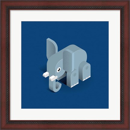 Framed Elephant Print