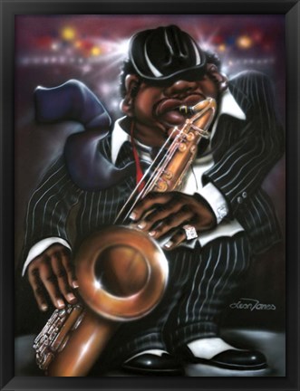 Framed Jazzman Moe Print