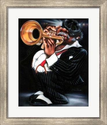 Framed Jazzman Papa Joe Print
