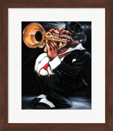 Framed Jazzman Papa Joe Print