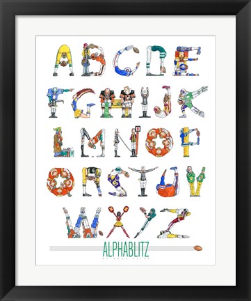 Framed Alphablitz Print